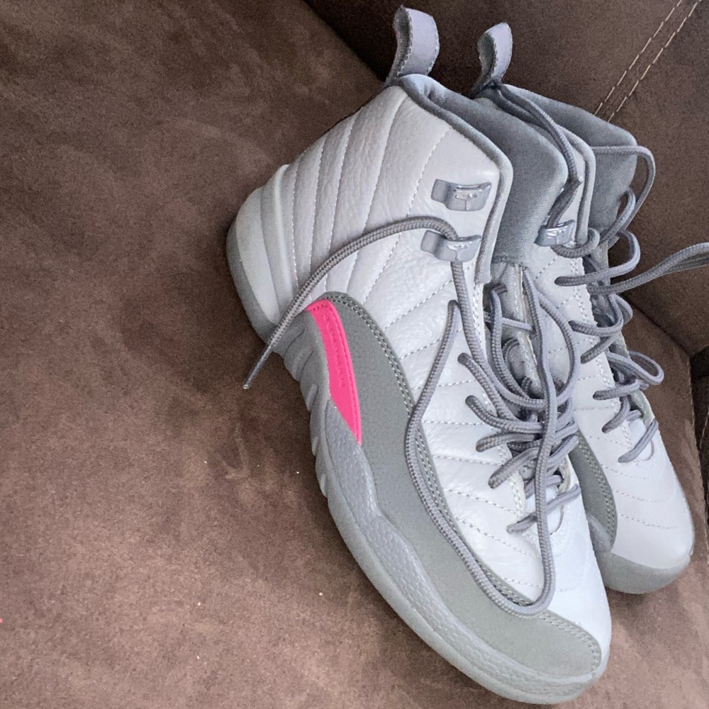 Jordan Retro 12 Pink and Grey “Vivid Pink” (women)